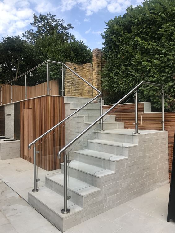 glass bannister staircases r