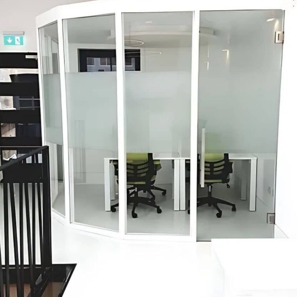 GLASS PARTITION OFFICE INSTALLATION