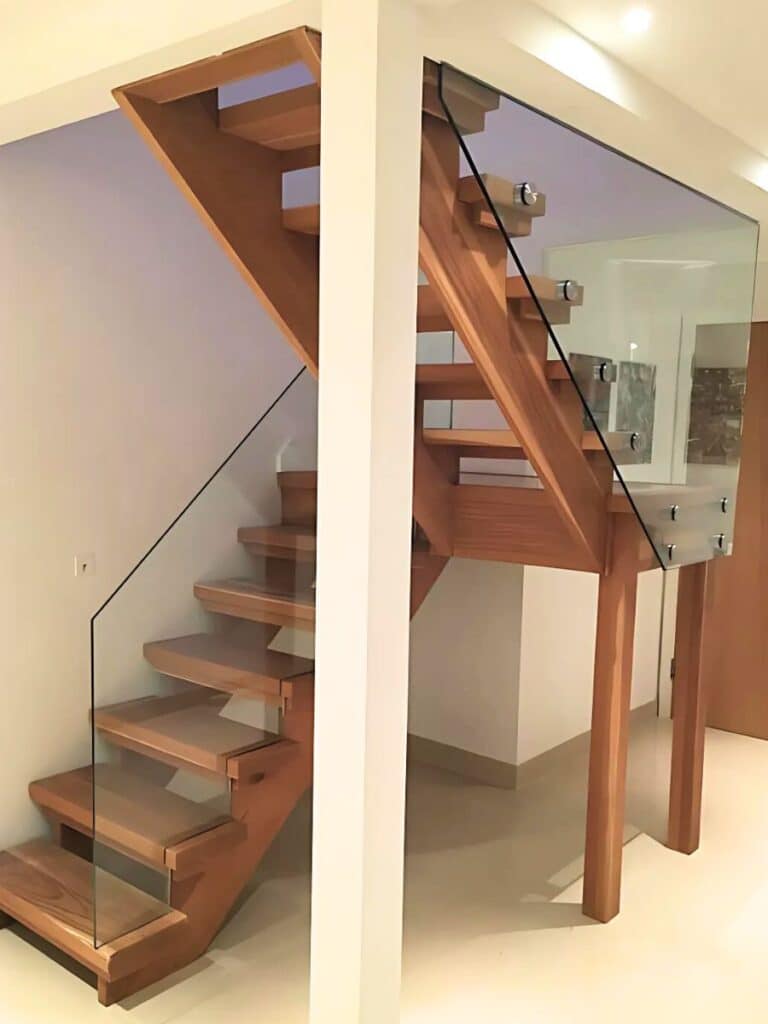 glass bannister staircase