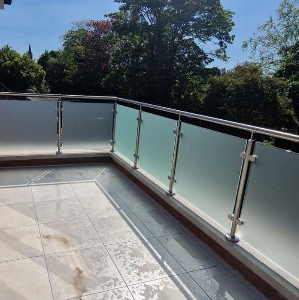 framed balustrade balcony
