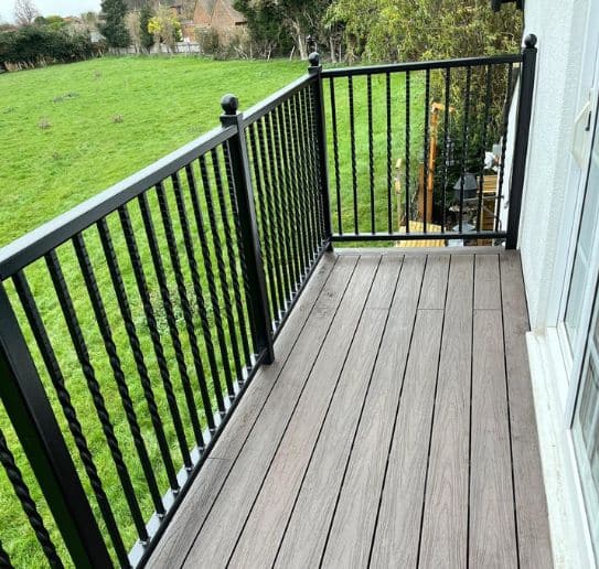 steel railing installation