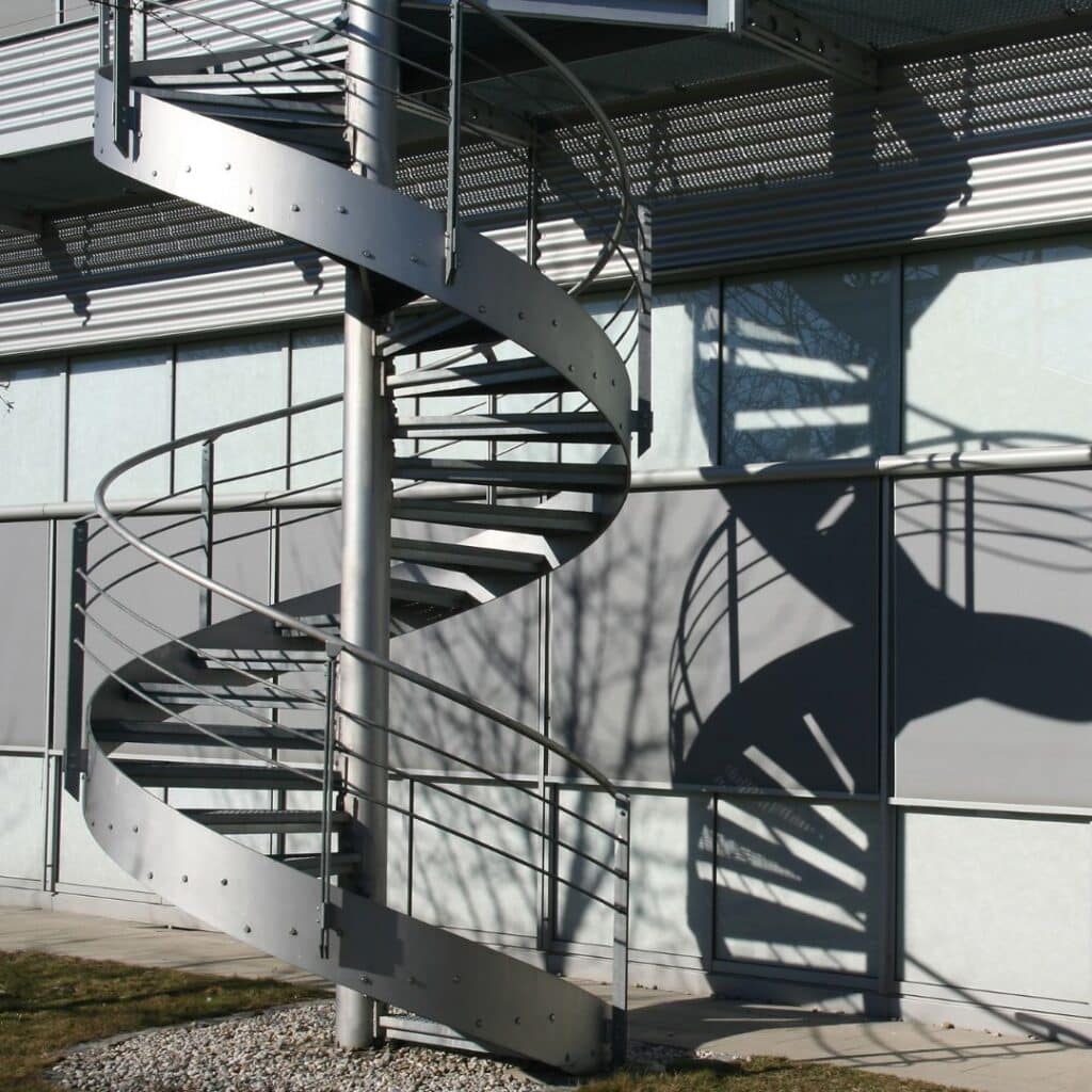 steel staircase