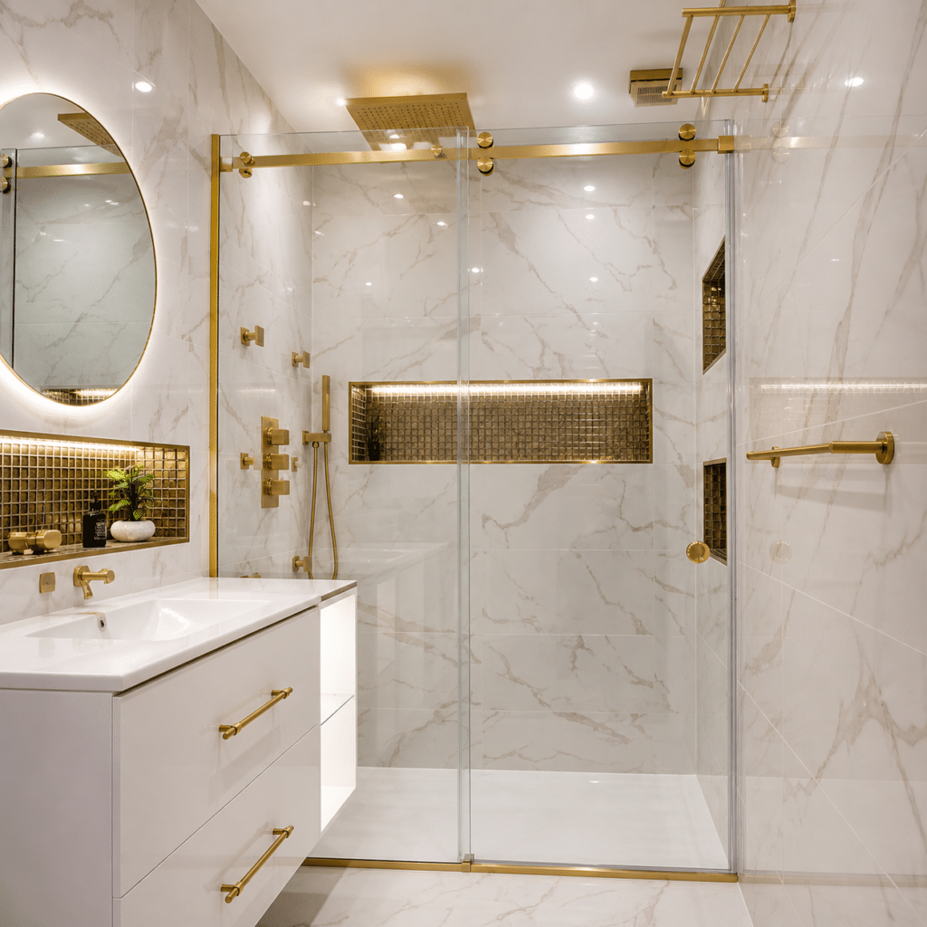 sliding shower screen