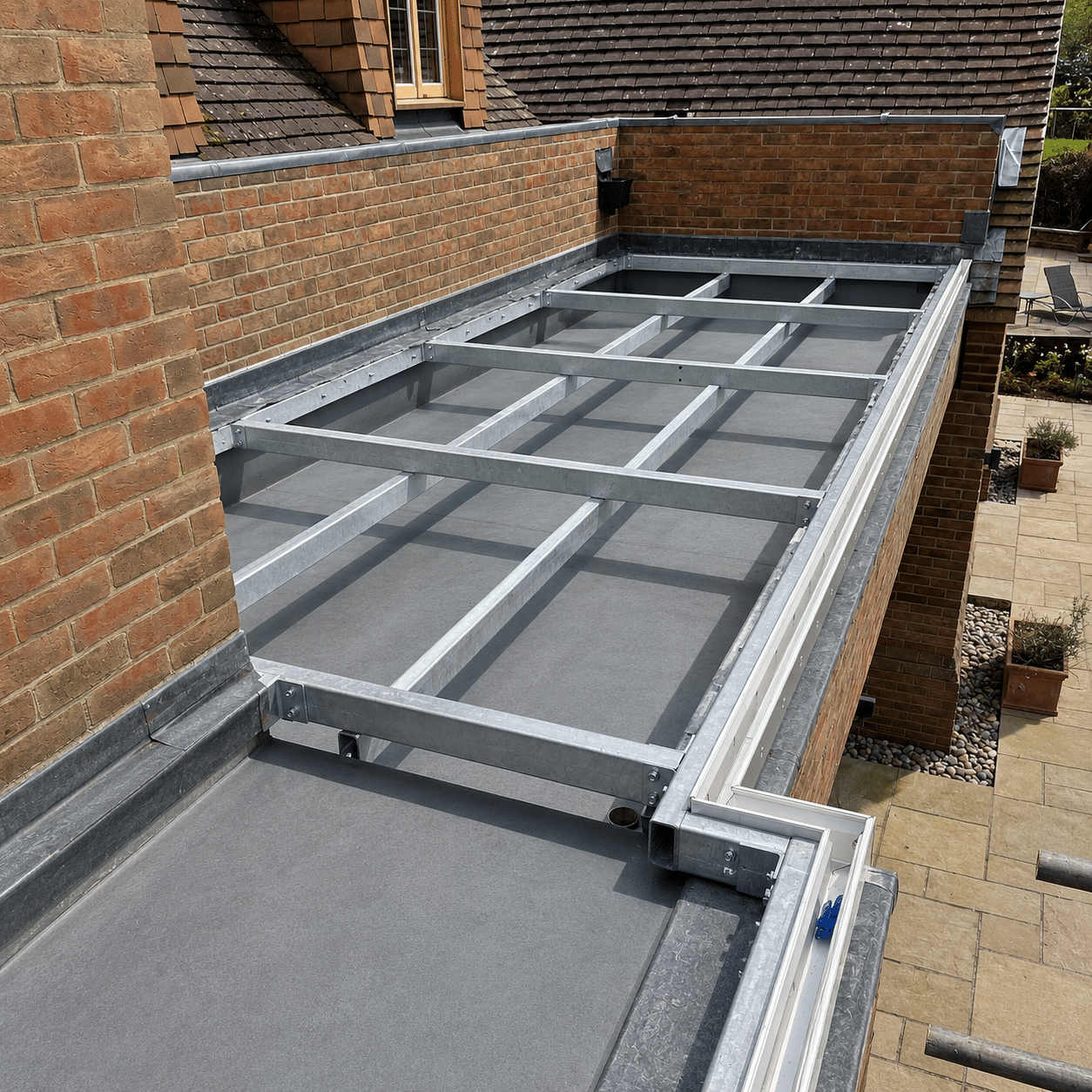 Non-Penetrative Steel Sub Frames For Balconies & Terraces
