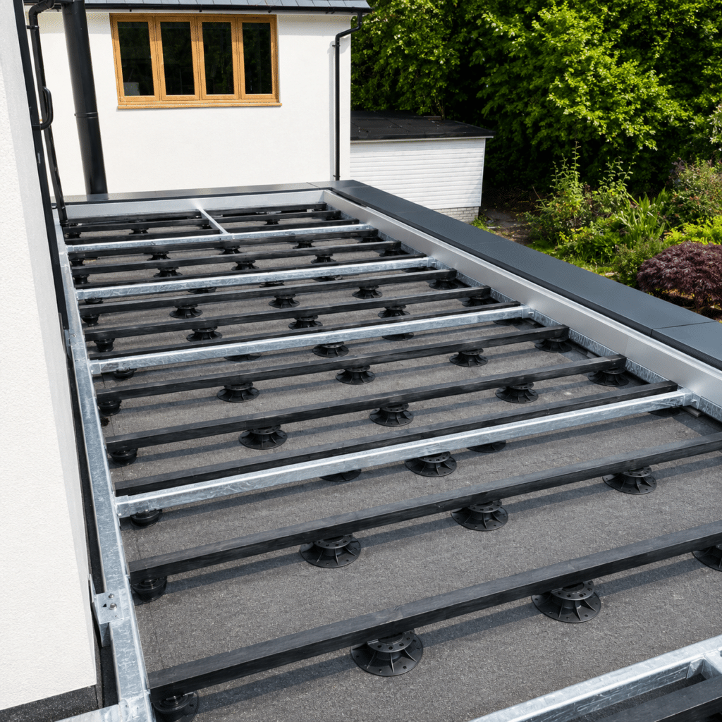 Non-Penetrative Steel Sub Frames For Balconies & Terraces