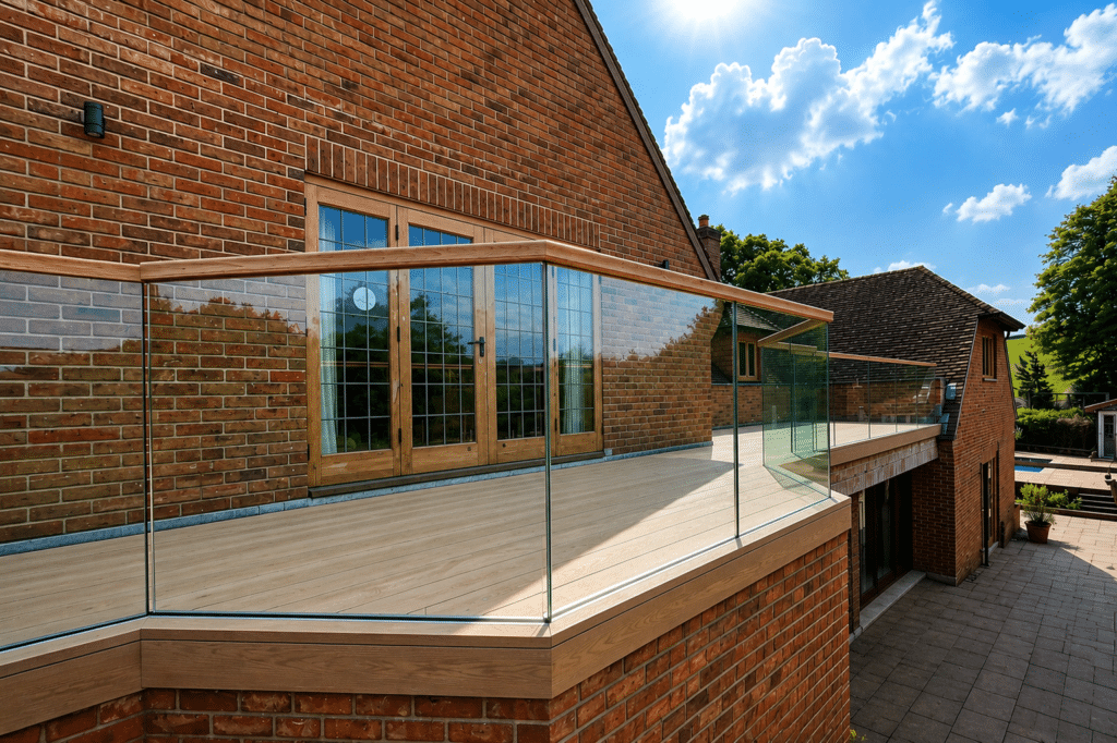 end result non penetrative glass balcony terrace